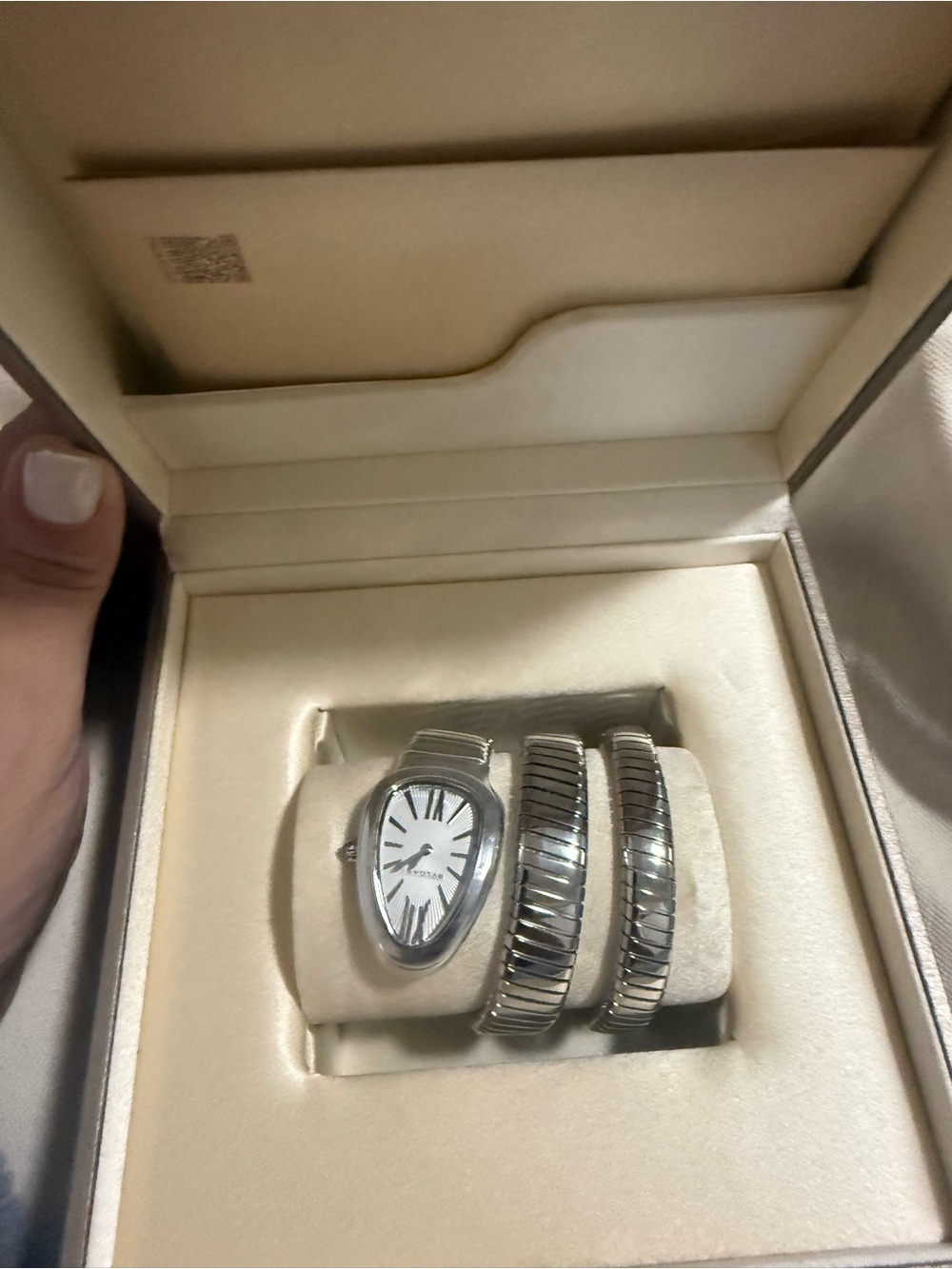Bvlgari Womens Silver Wrap watch